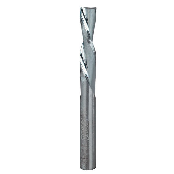 Freud 76-102, Carbide Router Bit - 1/4" x 1" x 2-1/2" OAL Down Spiral Bit (1/4" Shank)