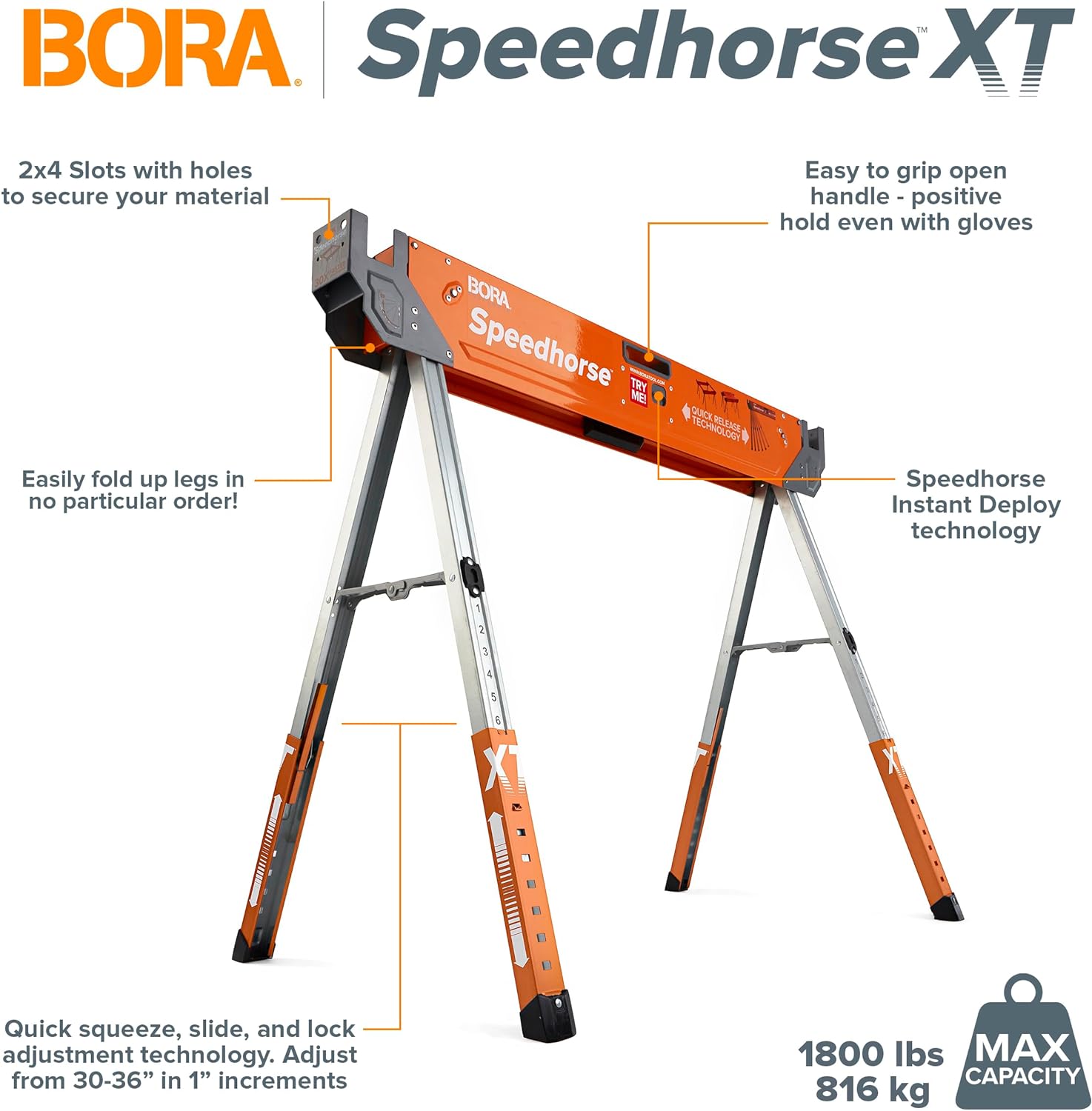 BORA BR-PM-4550, Adjustable Speedhorse XT