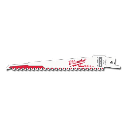 Milwaukee 48-01-7035, 6" 5 TPI Sawzall Blades (100/pkg)