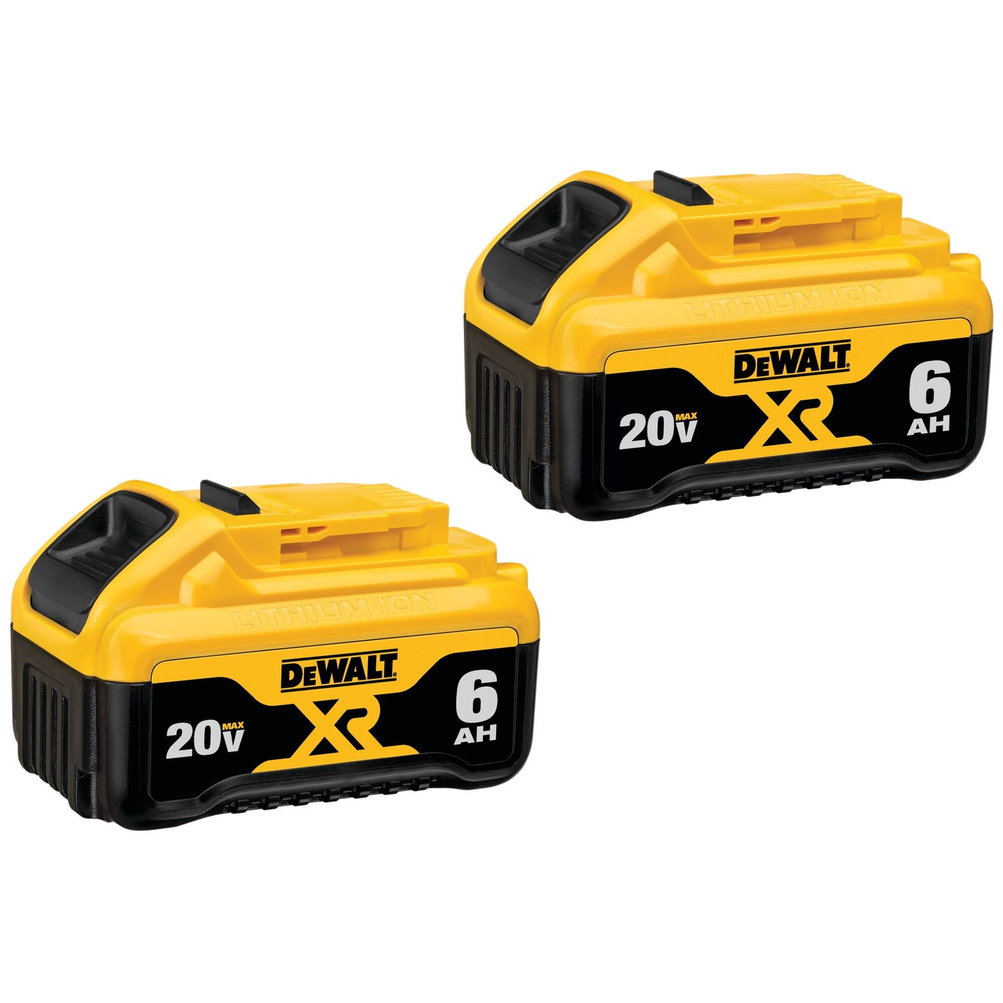 DEWALT DCB206-2, 20V MAX LI-ION BATTERY 2-PACK (6.0 AH)