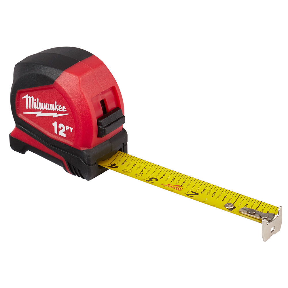 Milwaukee 48-22-6612, 12' Compact Tape Measure