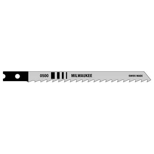 Milwaukee 48-42-0500, 4" 6 TPI High Carbon Steel Jig Saw Blade (5/pkg)