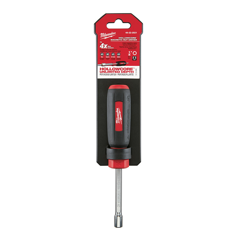 Milwaukee 48-22-2521, 1/4" HollowCore Magnetic Nut Driver (Discontinued)