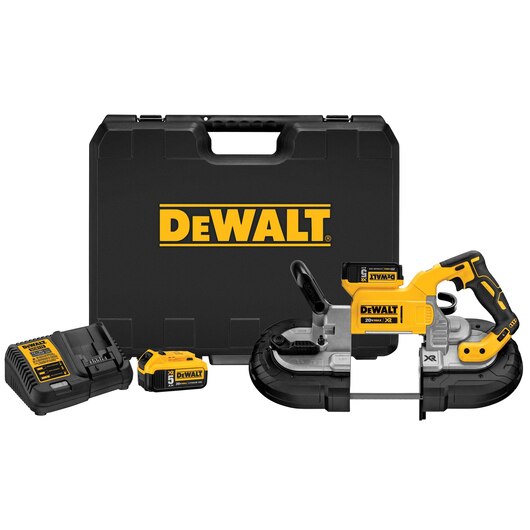 DEWALT DCS374P2, 20V MAX XR Brushless Deep Cut Band Saw Kit (5.0 Ah)