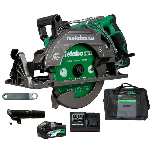 Metabo HPT C3607DWAM, 36V MultiVolt 7-1/4" Rear Handle Circular Saw 4.0Ah Kit