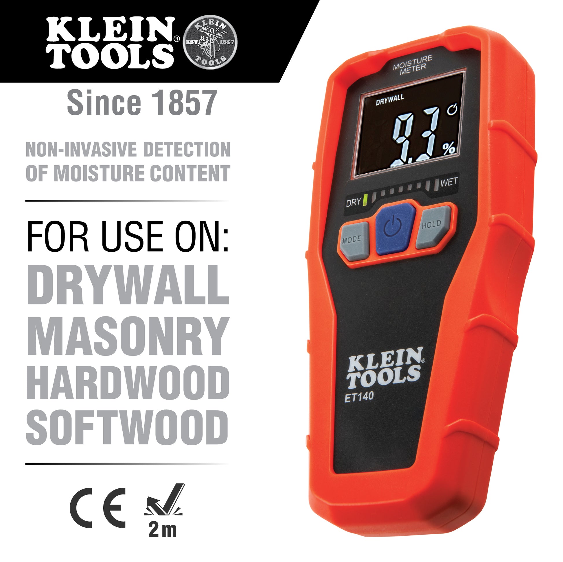 Klein Tools ET140, Pinless Moisture Meter