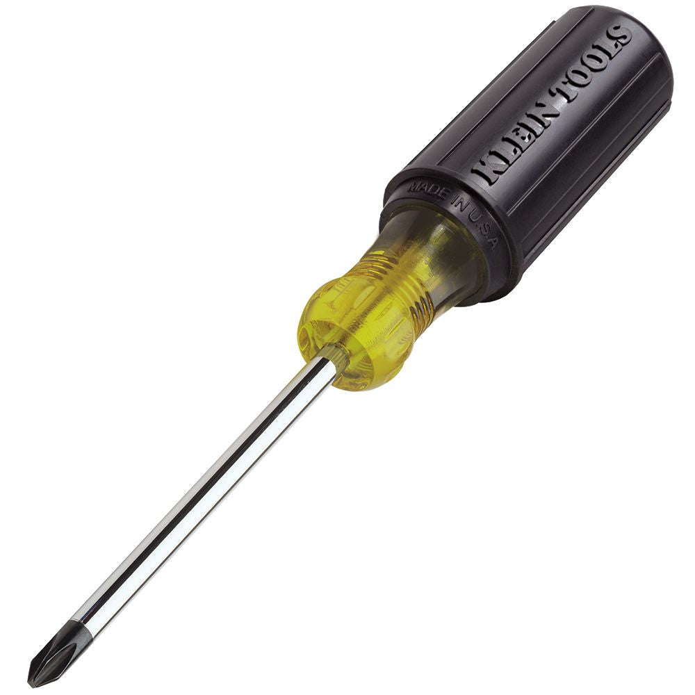 Klein Tools 603-4, #2 Phillips Screwdriver 4" Round Shank