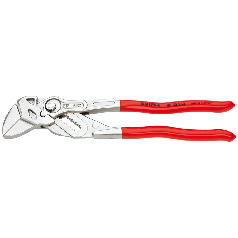 Knipex 86 03 250 SBA, Pliers Wrench Chrome 10"