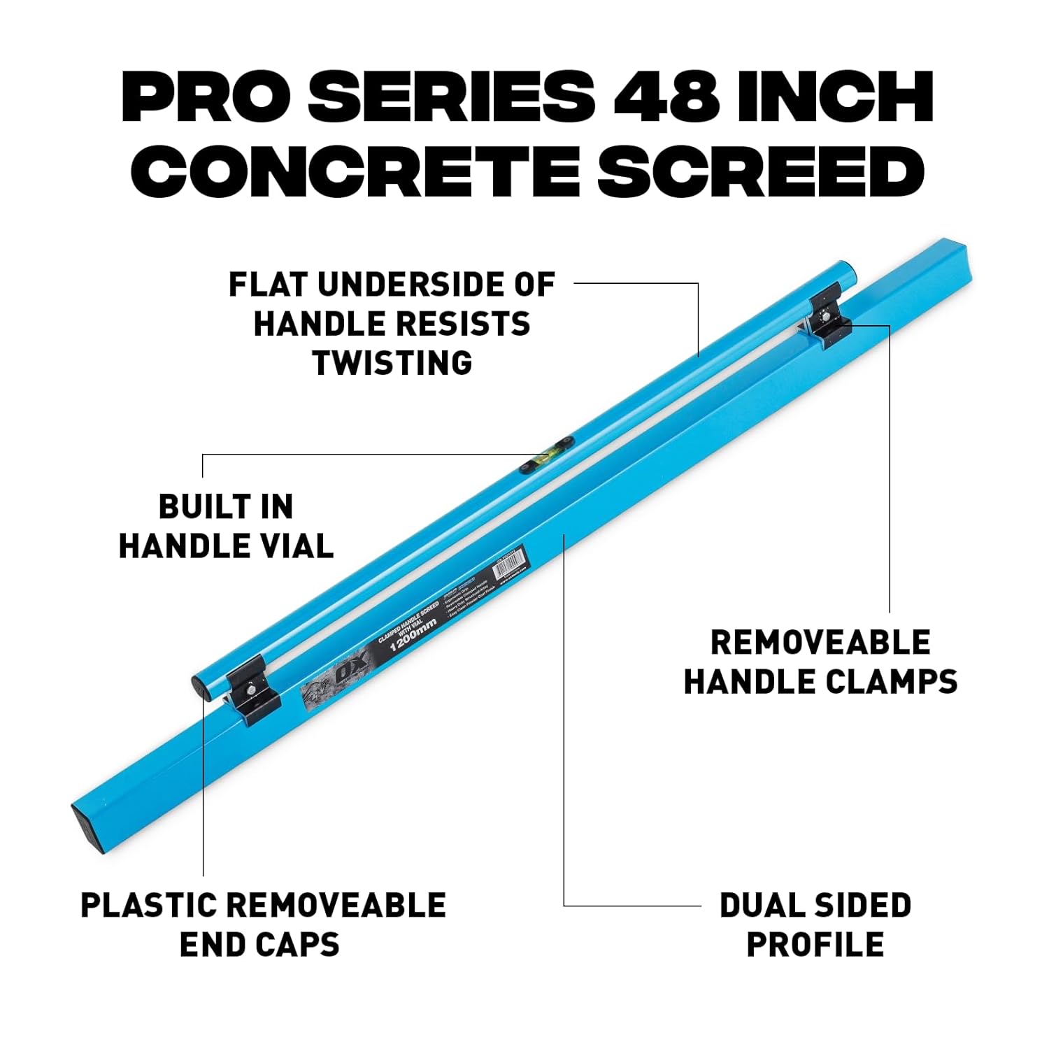 OX Tools OX-P021312, Pro 48in Concrete Screed