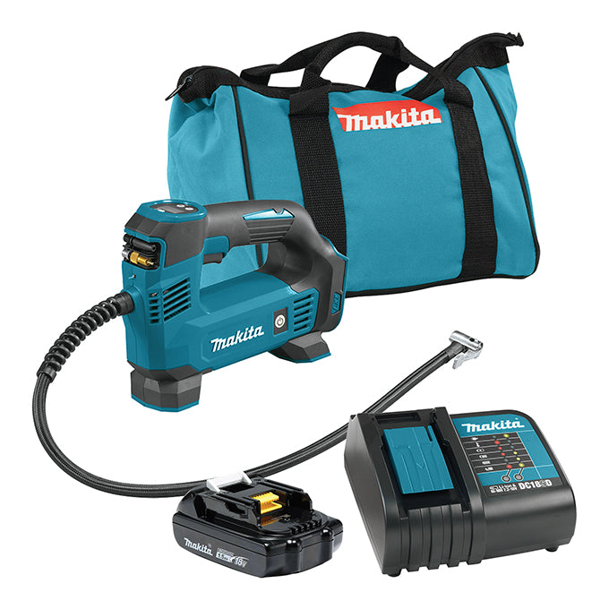 Makita DMP180SYX2, 18V LXT Cordless Inflator (Compact Kit)