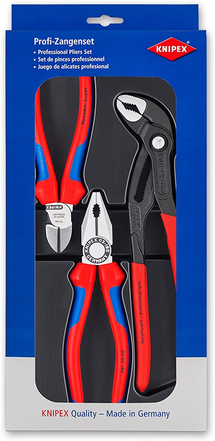 Knipex 00 20 09 V01, 3 pc Plier Set