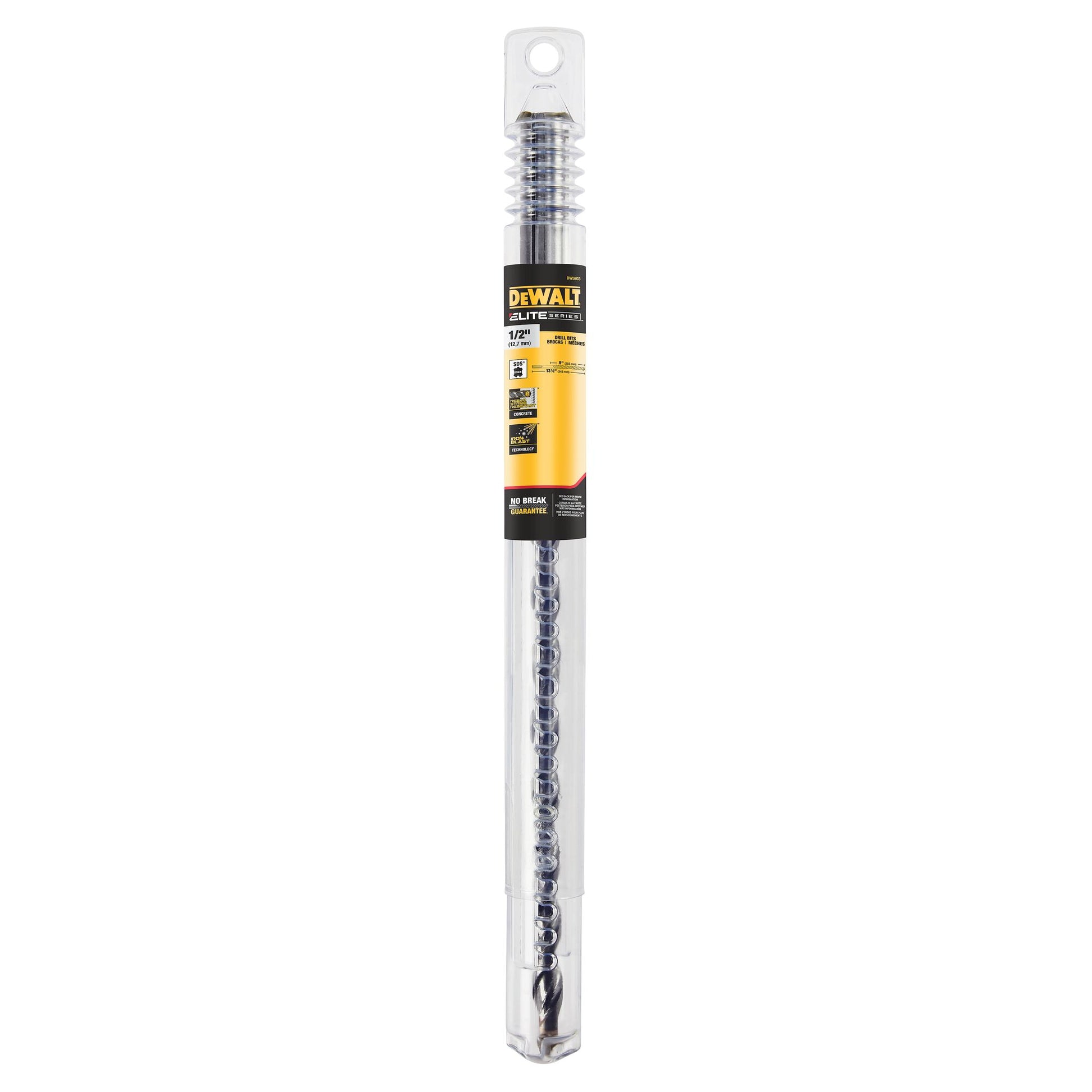 DEWALT DW5809, 5/8'' x 16'' x 21-1/2'' SDS Max High Impact Carbide 4-Cutter Drill Bits