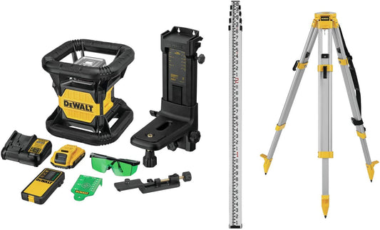DEWALT DW079LGK, 20V MAX Green Rotary Laser Kit