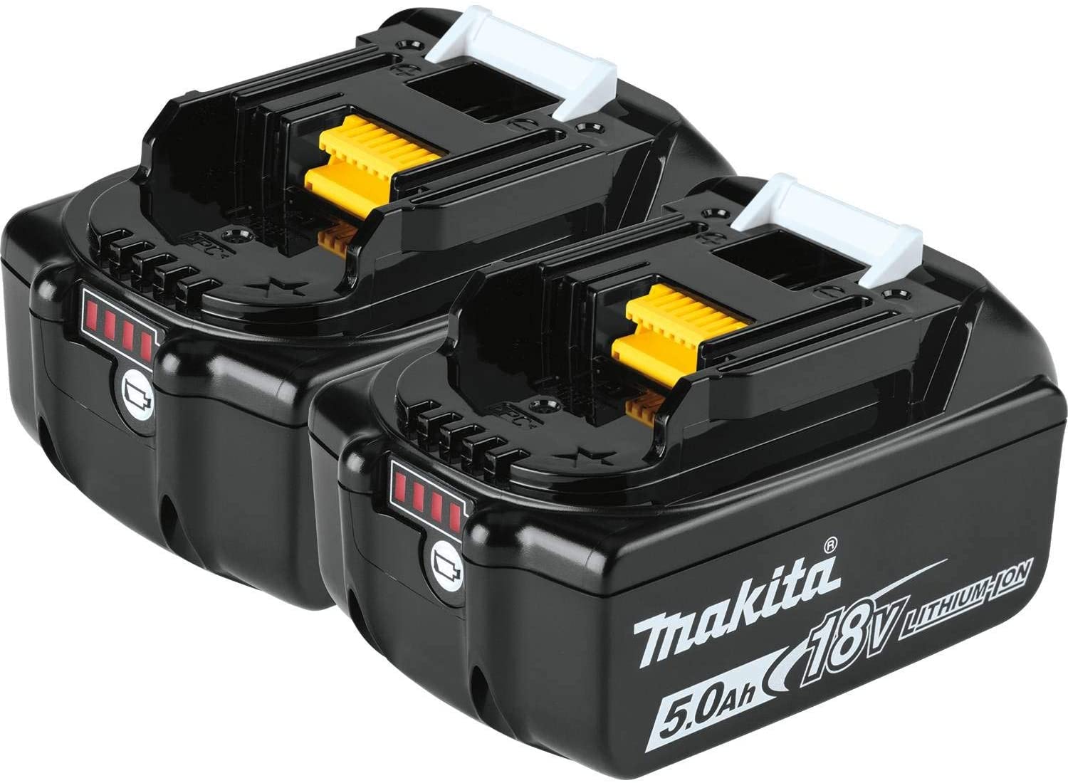 Makita 196681-7, 18V Li-Ion Battery BL1850B 2/SE W/Charge Level Indicator