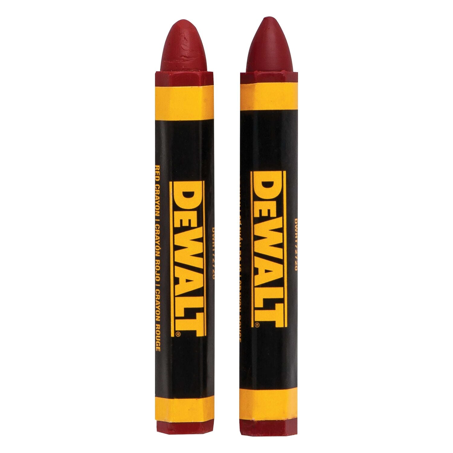 DEWALT DWHT72720, Red Lumber Marking Crayon (2/pkg)