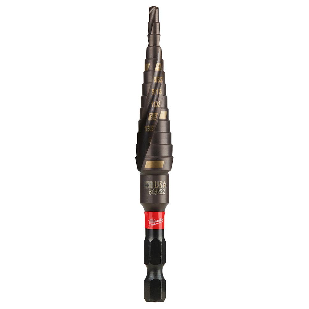 Milwaukee 48-89-9241, SHOCKWAVE Impact Duty Step Drill Bit #1 1/8 - 1/2"