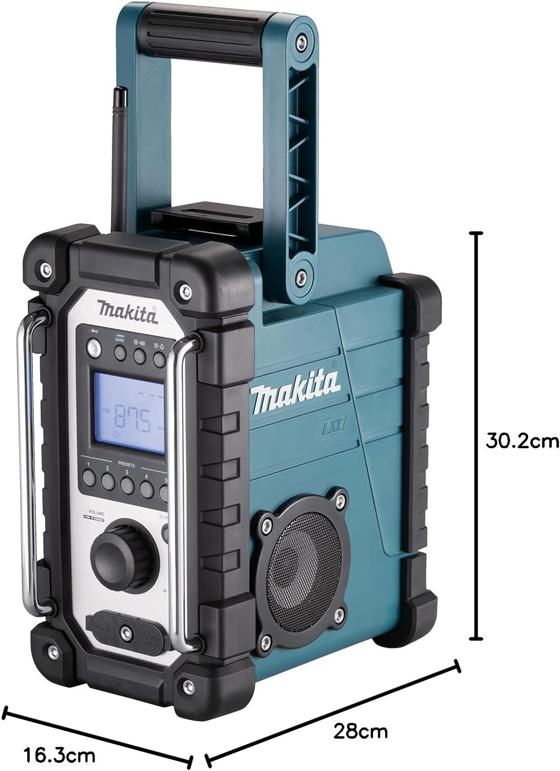 Makita DMR116, 18V LXT Cordless or Electric Jobsite Radio (Tool Only)