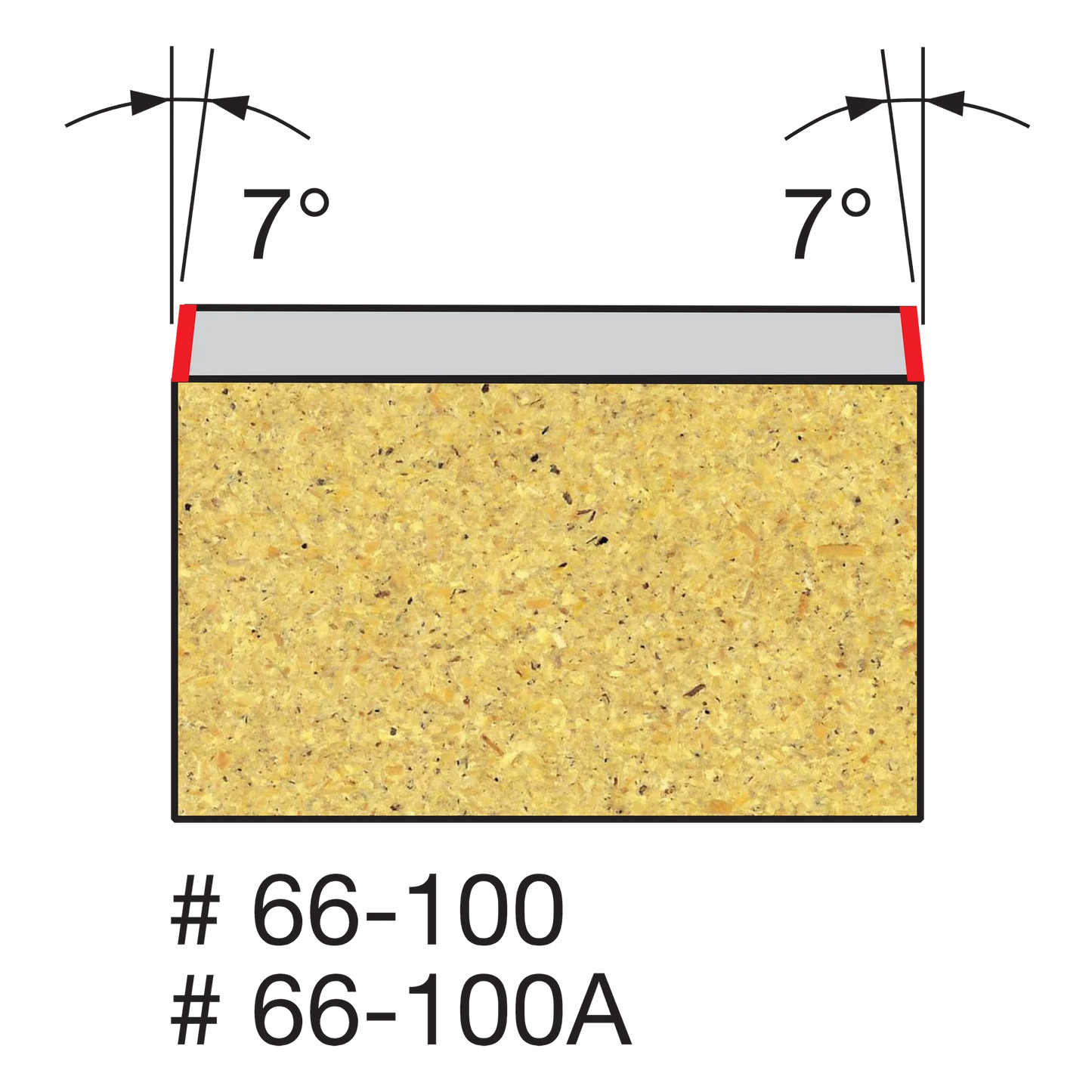 Freud 66-100, Carbide Router Bit - 1/4" Bevel Trim Bit (1/4" Shank)