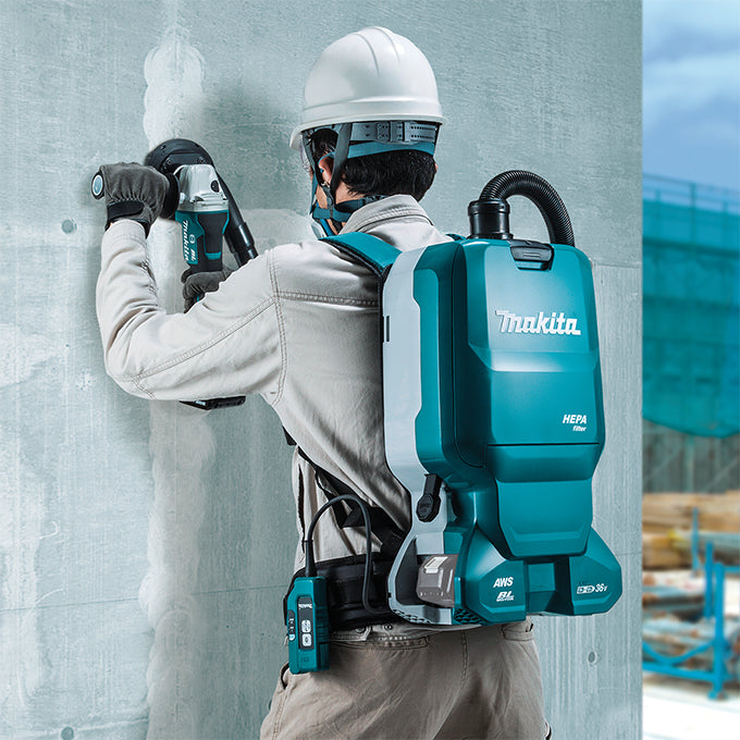 Makita DVC665ZX4U, 18Vx2 LXT Backpack Vacuum Cleaner with AWS (6.0 L)