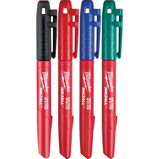 Milwaukee 48-22-3106, 4PK Fine Point Colored Markers