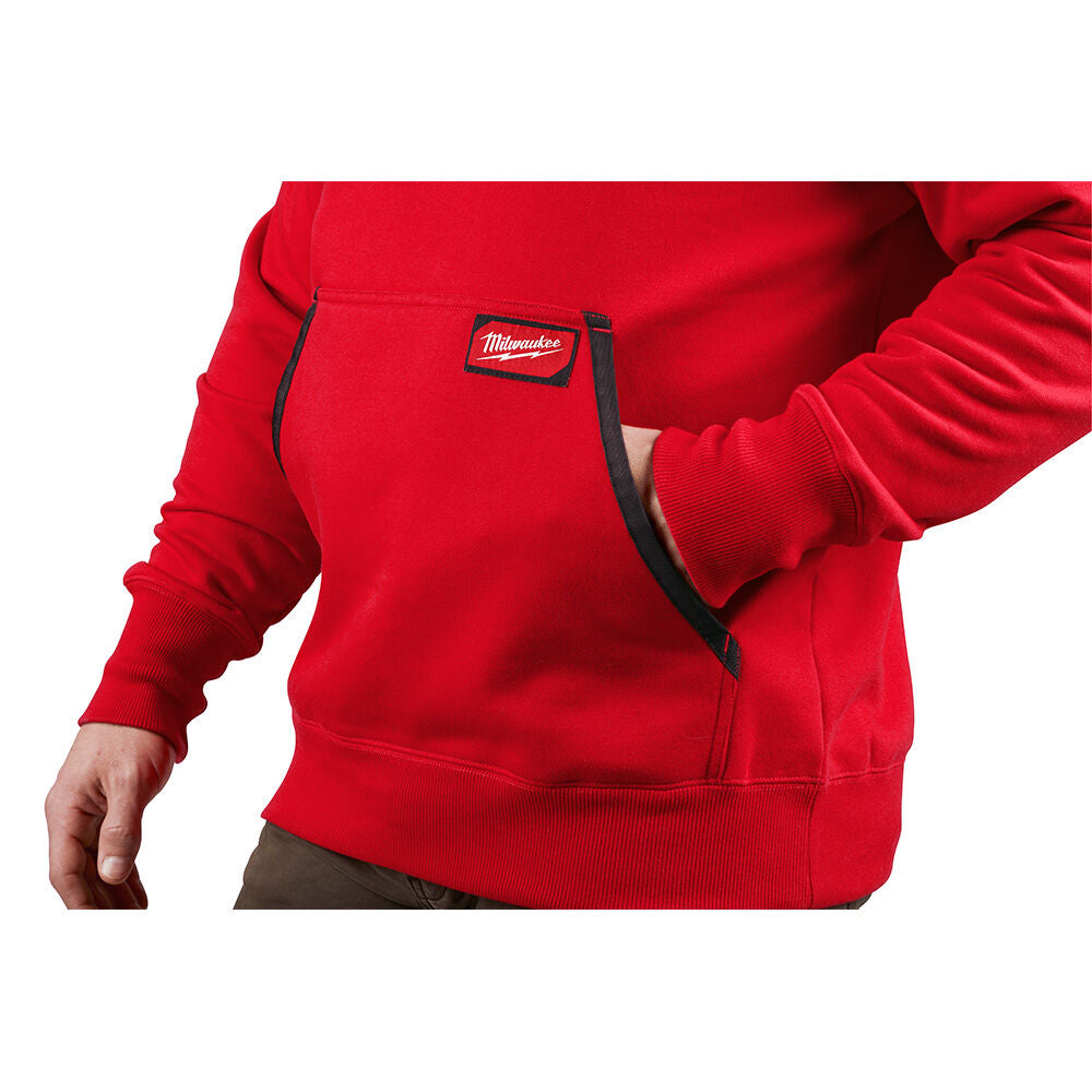 Milwaukee 350R-M, HD PULLOVER HOODIE - RED M (Discontinued)