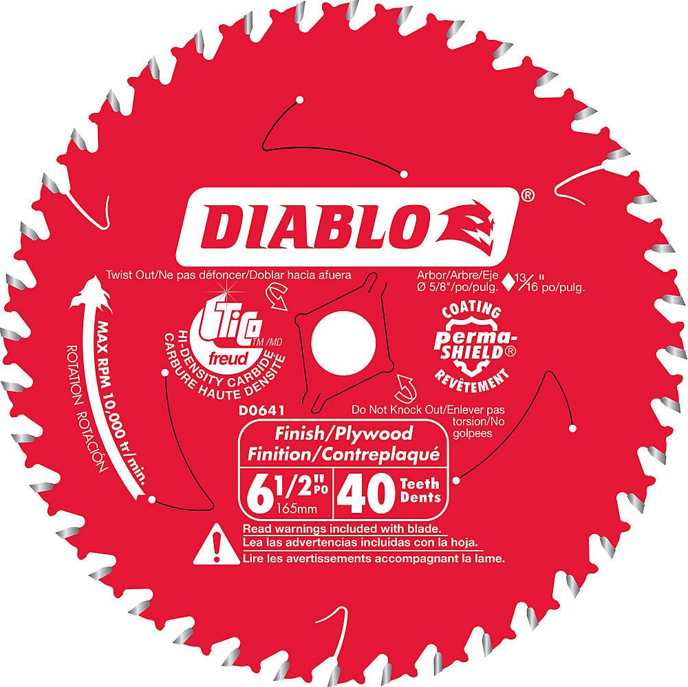 Diablo D0641A, 6-1/2" x 40T Framing Blade