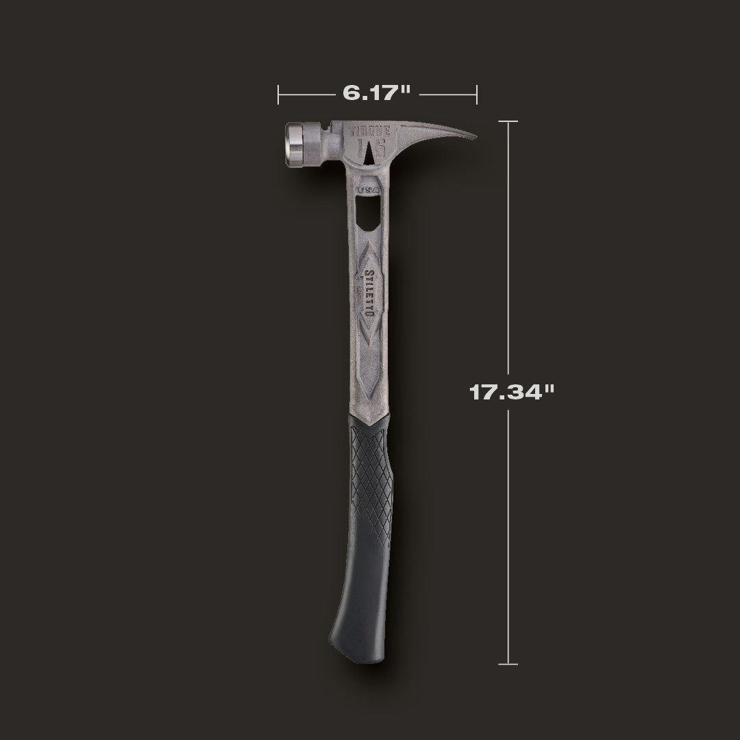 Stiletto TIB15SC, STILETTO® TIBONE™ 15oz Smooth Titanium Framing Hammer