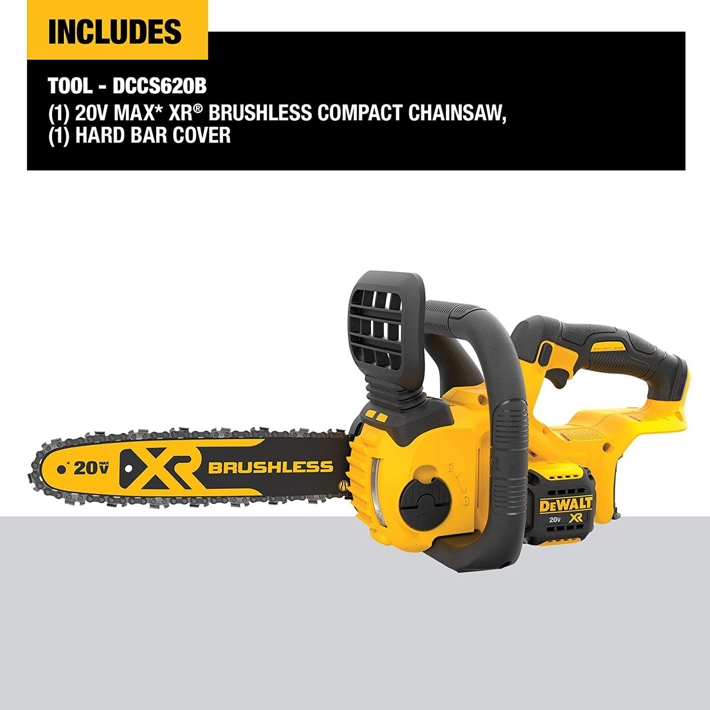 DEWALT DCCS620B, 20V MAX XR Compact 12'' Chainsaw (Tool Only)