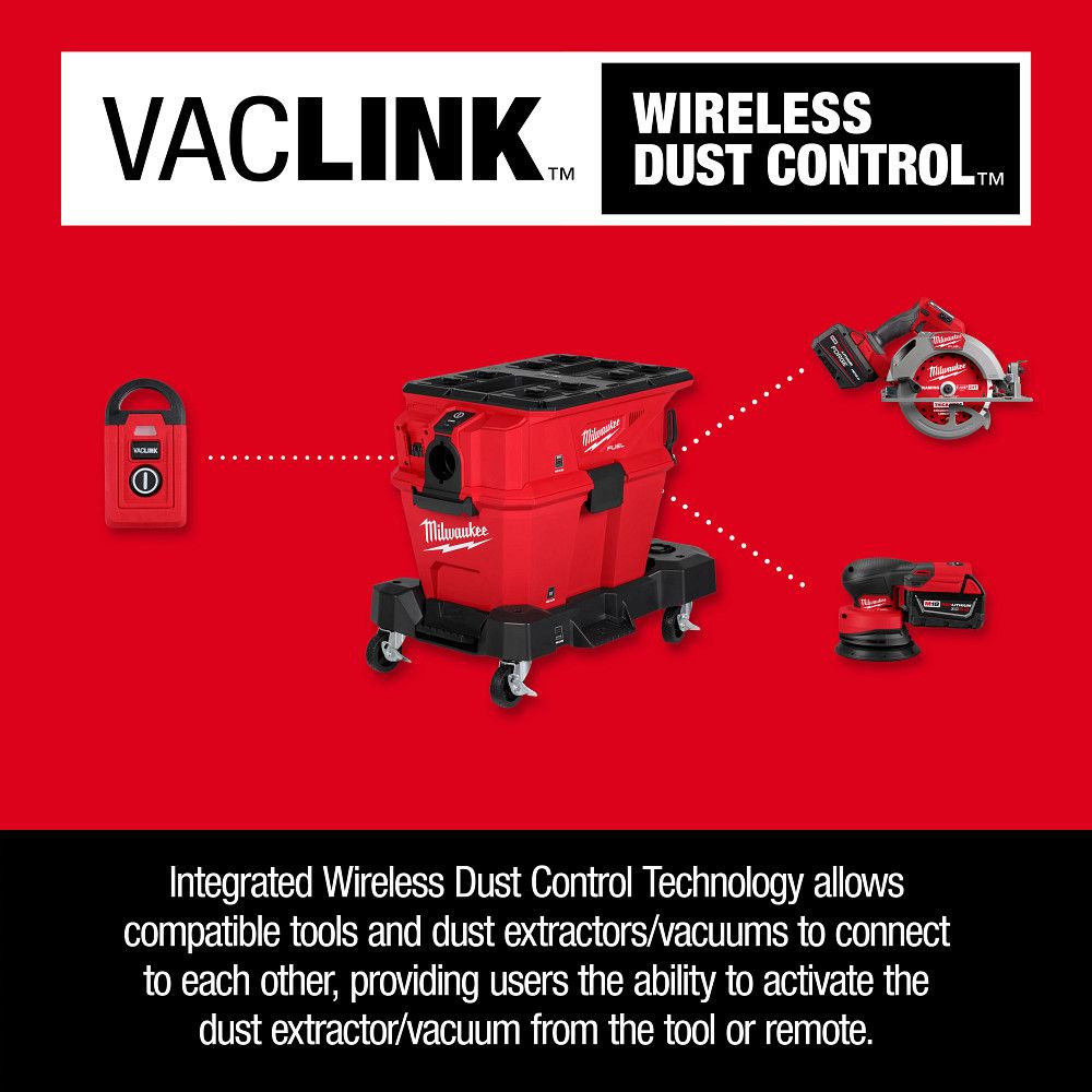 Milwaukee 0914-20, M18 FUEL™ NEXUS™ 6 Gallon Wet/Dry Vacuum w/ PACKOUT™ Compatibility & VACLINK™