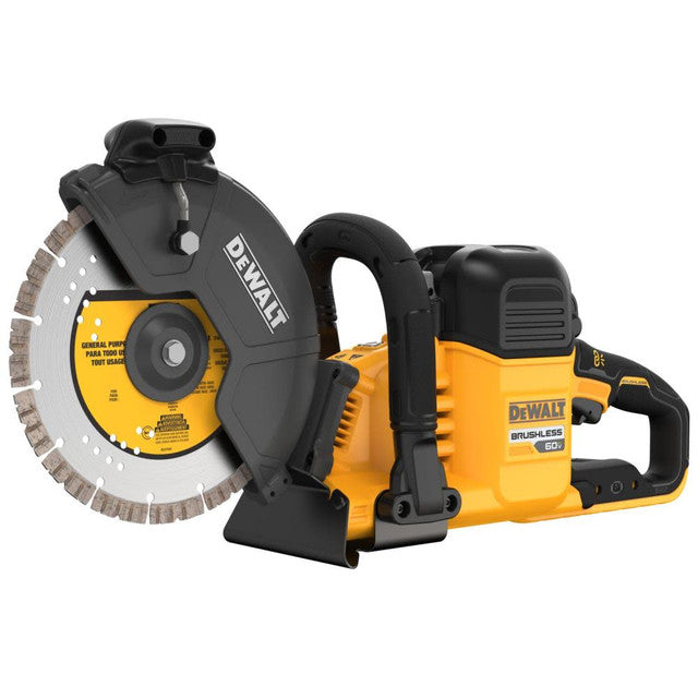 DEWALT DCS692X2, 60V MAX FLEXVOLT 9'' Cut-Off Saw Kit (9.0 Ah X 2)