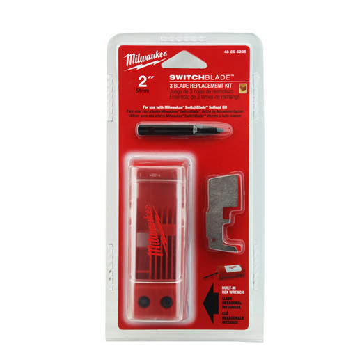 Milwaukee 48-25-5235, 2" Switchblade 3 Blade Replacement Kit (3/pkg)