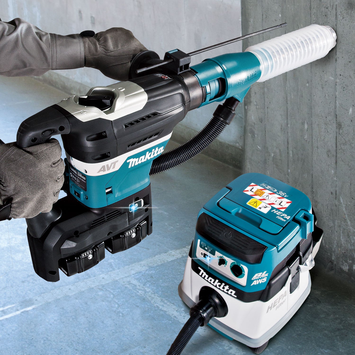 Makita DHR400ZKN, 36V(18Vx2) LXT Brushless 1-9/16" Rotary Hammer SDS-MAX (Tool Only)