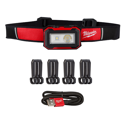 Milwaukee 2012R, Rechargeable  Magnetic Headlamp with Task Light