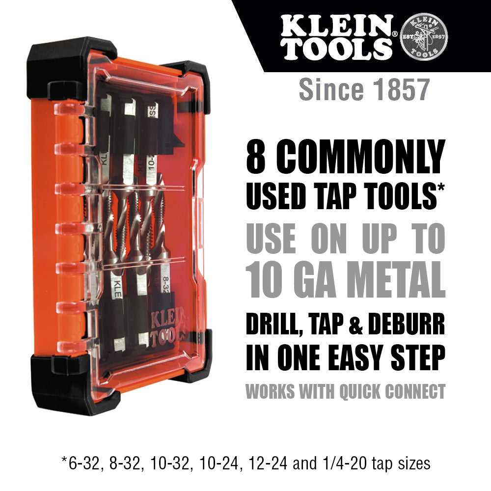 Klein Tools 32217, Drill Tap Tool Kit, 8-Piece