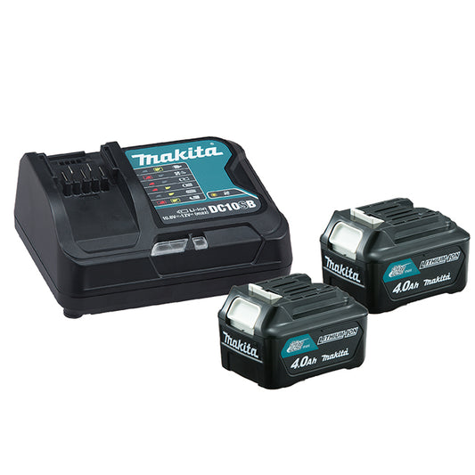 Makita 191L73-7, 12V MAX Starter Kit BL1041B (197416-9) X 2 + (DC10SB)