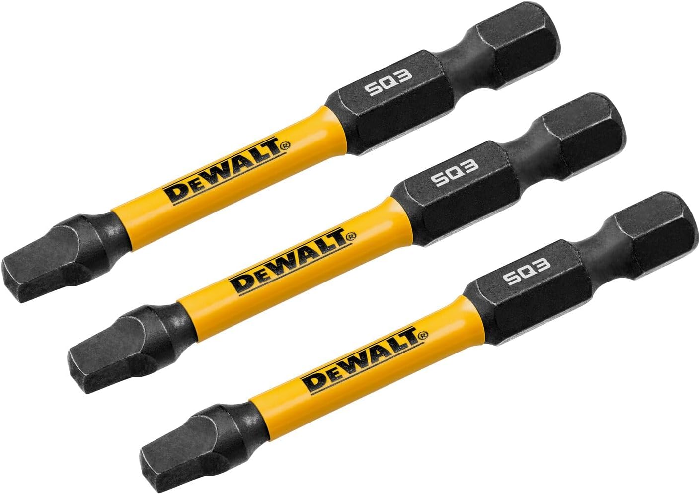 DEWALT DWAF2SQ3IR3,  2.25IN SQUARE #3 FLEXTORQ 3PK