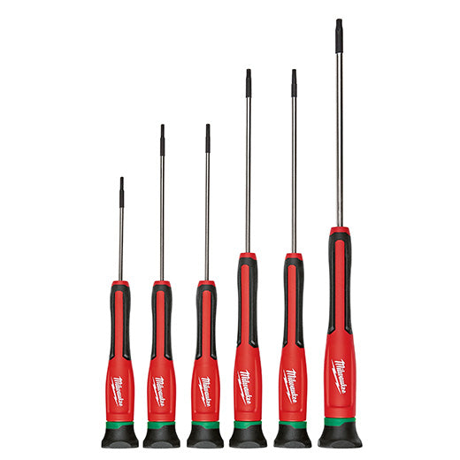 Milwaukee 48-22-2610, 6 pc TORX Precision Screwdriver Set w/ Case