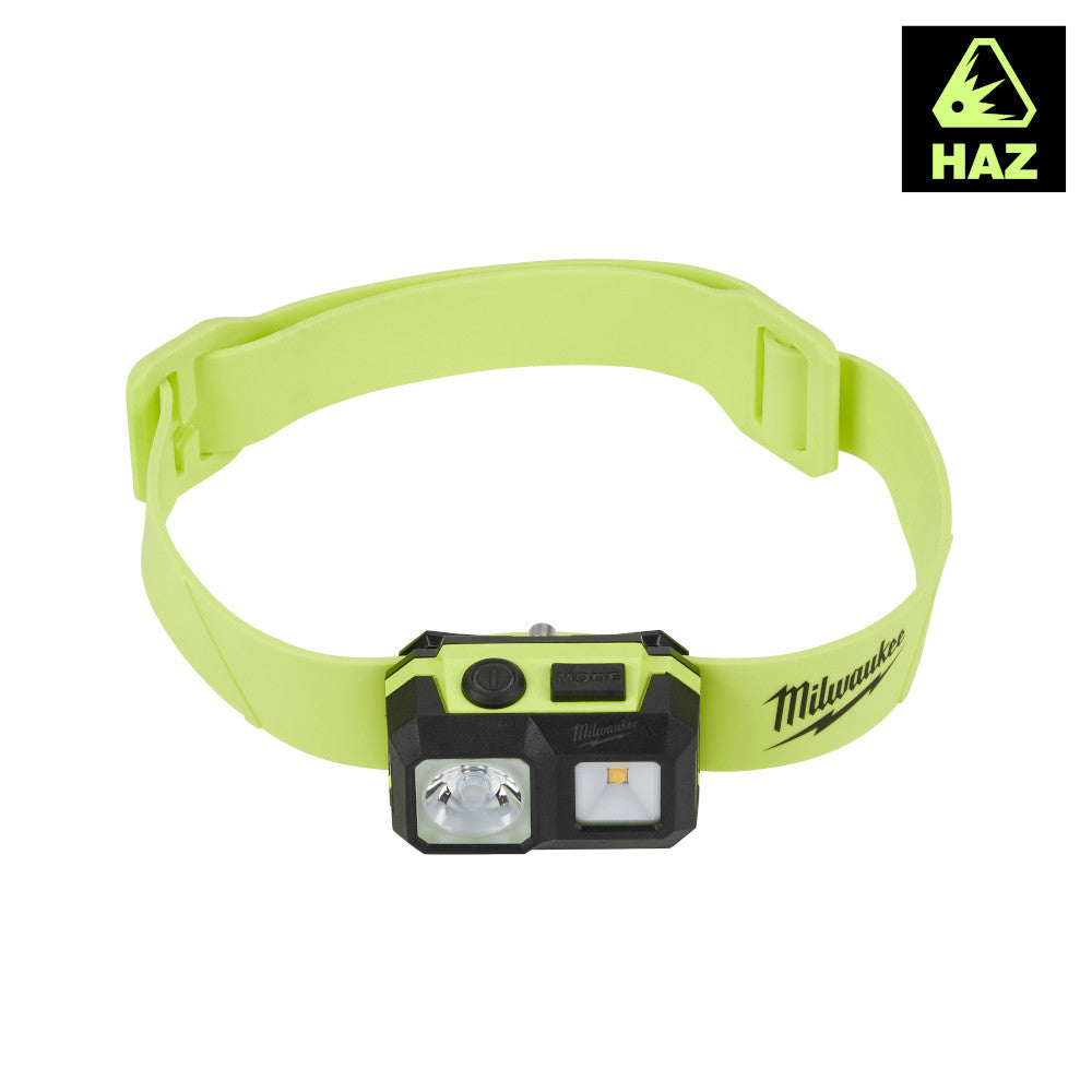 Milwaukee 2004HZL, Spot/Flood Headlamp (Intrinsically Safe C I, II, III / D 1)