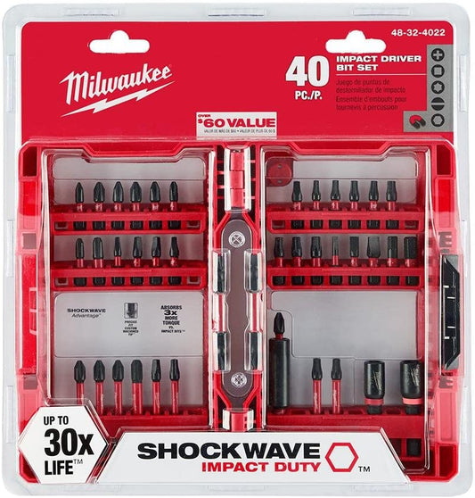 Milwaukee 48-32-4022, 40 pc SHOCKWAVE Impact Set