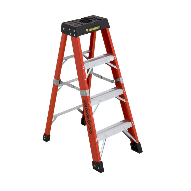 Featherlite 6804-AA, 4′ SUPER-HEAVY DUTY FIBERGLASS STEPLADDER (IN-STORE PICKUP ONLY)