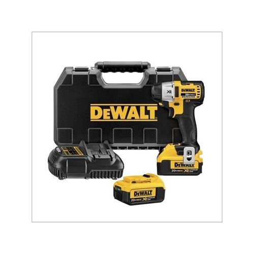 DEWALT DCF895M2, 20V MAX XR Brushless 3-Speed 1/4'' Impact Driver Kit