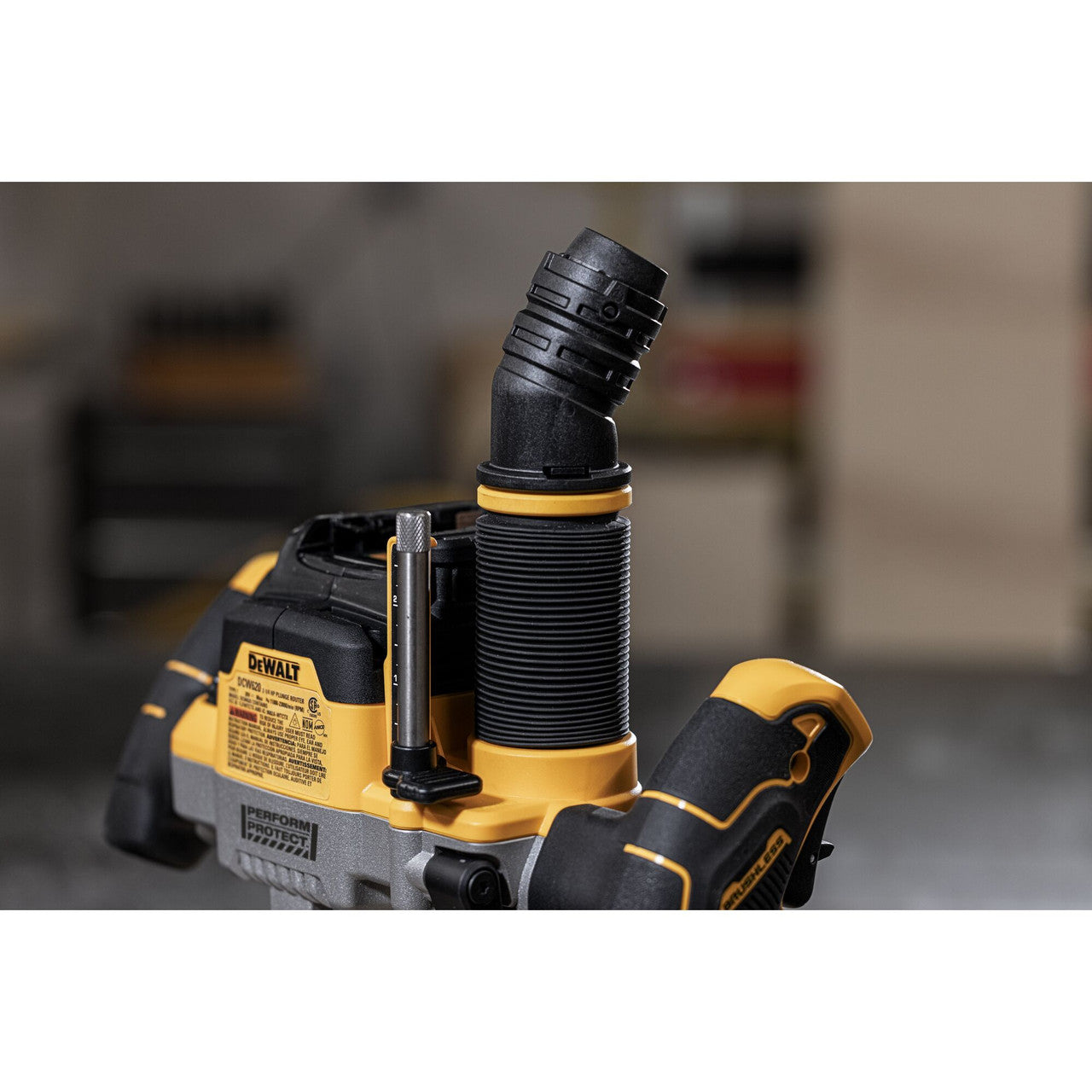 DEWALT DCW620B, 20V MAX XR 2-1/4in Peak HP Plunge Router (Bare Tool)