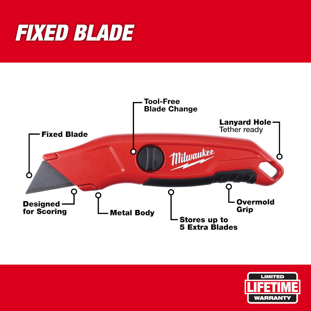 Milwaukee 48-22-1513, Fixed Blade Utility Knife