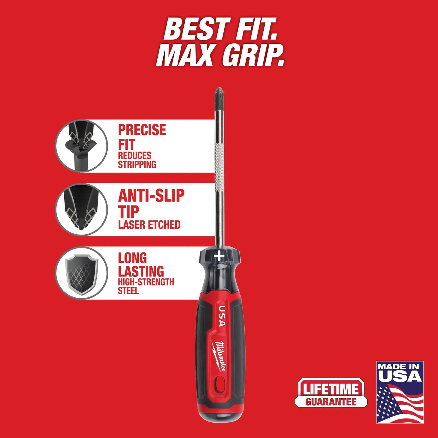 Milwaukee MT200-6, 6pc Cushion Grip Screwdriver Sets - USA