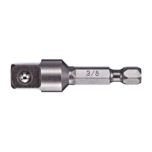 Vega 175ADB38, 3/8 x 1/4 Hex Socket Adapter x 3" Ball, Gunmetal Grey, S2 Modified Steel - Pkg Qty 5