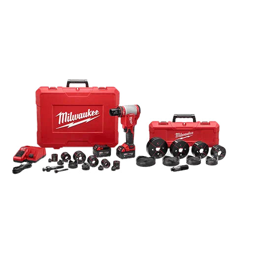 Milwaukee 2676-23, M18™ FORCE LOGIC™ 10T Knockout Tool 1/2" - 4" Kit