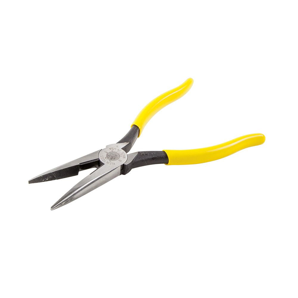 Klein Tools D203-8, Pliers, Needle Nose Side-Cutters, 8-Inch