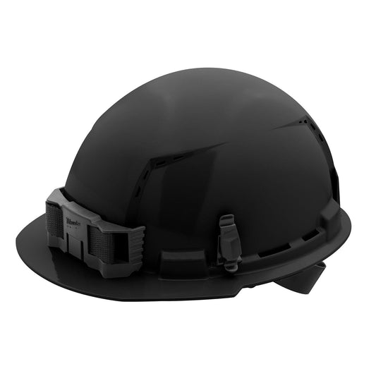 Milwaukee 48-73-1210, BOLT Black Type 1 Class C Front Brim Vented Hard Hat with 4-Point Ratcheting Suspension