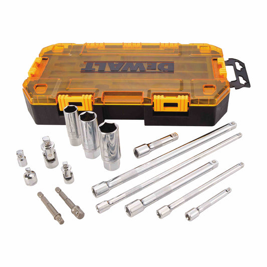 DEWALT DWMT73807, 15 Piece 1/4'' & 3/8'' Drive Tool Accessory Set