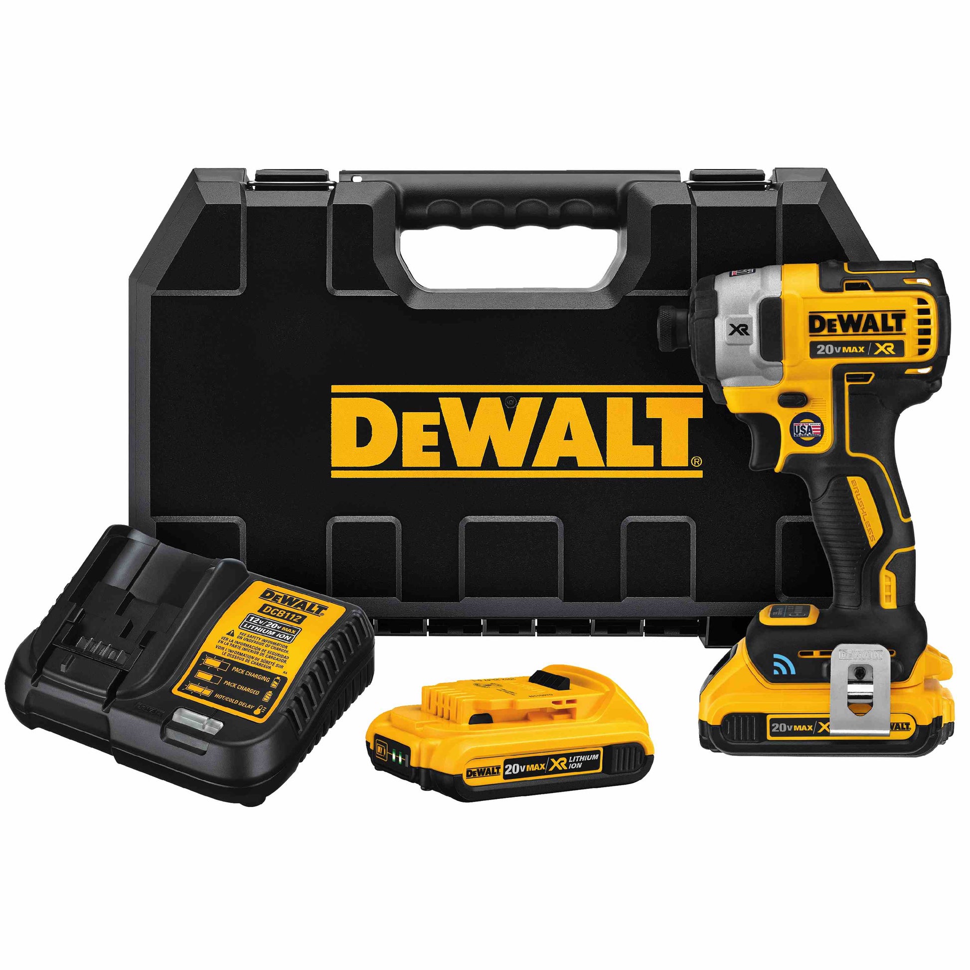 DEWALT DCF888D2, 20V MAX XR Brushless Tool Connect Impact Driver Kit